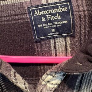 Women’s Abercrombie & Fitch Button Down Plaid Flannel Shirt